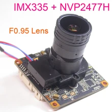 F0.95 объектив AHD 5MP 4MP 1/2. 8 STARVIS IMX335 CMOS датчик изображения+ NVP2477 модуль камеры видеонаблюдения печатная плата+ OSD кабель+ IRC