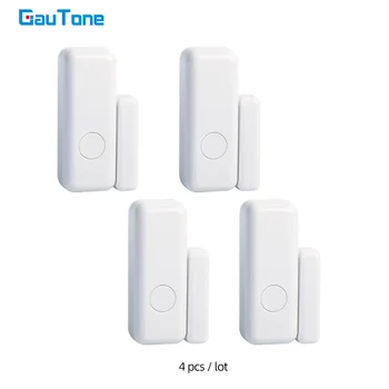 GauTone-도어/윈도우 센서 433MHz 무선 홈 경보 시스템, 앱 알림 경고 센서 감지기