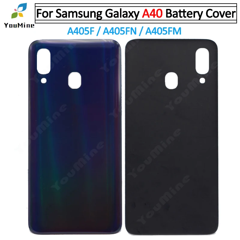 Стеклянная задняя крышка батарейного отсека для Samsung Galaxy A40 A405 A405F | Мобильные