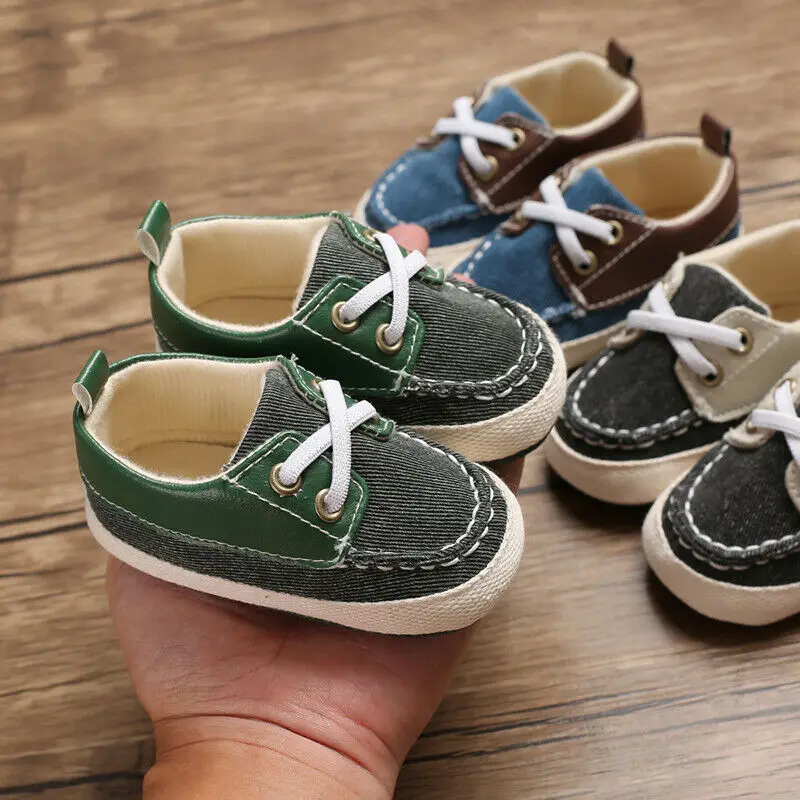 Детская обувь для новорожденных мальчиков и девочек с мягкой подошвой; повседневные спортивные кроссовки; ходунки для начинающих ходить; кроссовки для детей 0-18 месяцев