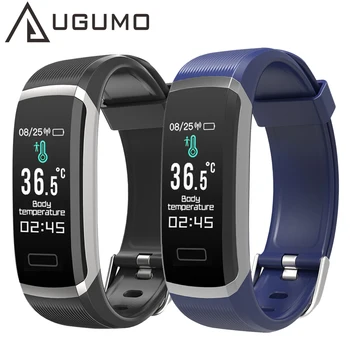

UGUMO T6 Smart Watch Body Temperature Measure Fitness Tracker Blood Pressure Heart Rate Monitor Health Smartwatch for Men Women