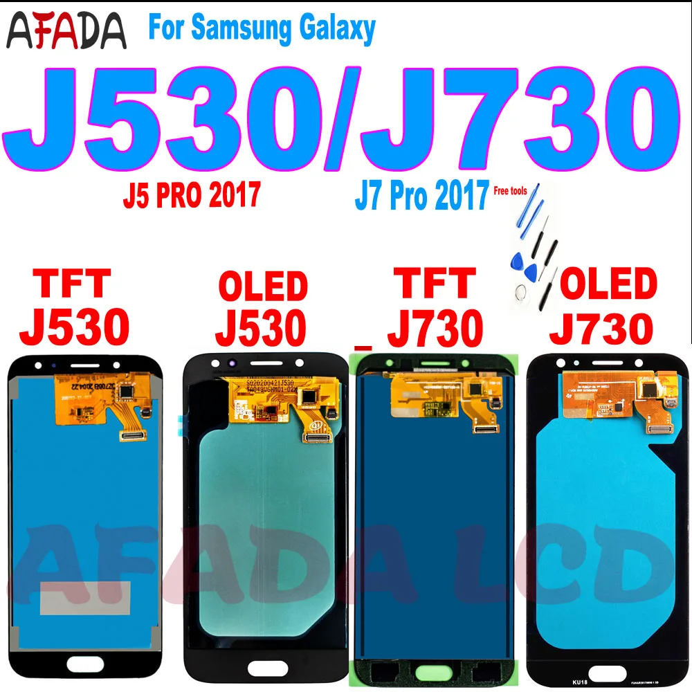 

Super Amoled LCD For Samsung Galaxy J7 Pro 2017 J730 J730F LCD Display Touch Screen Digitizer Assembly J5 Pro J530 J530F LCD