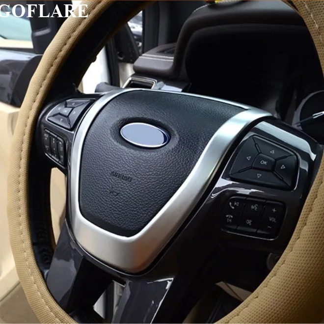 Хромированная Накладка для руля динамика, декоративная наклейка для Ford Ranger Everest Endeavour- аксессуары