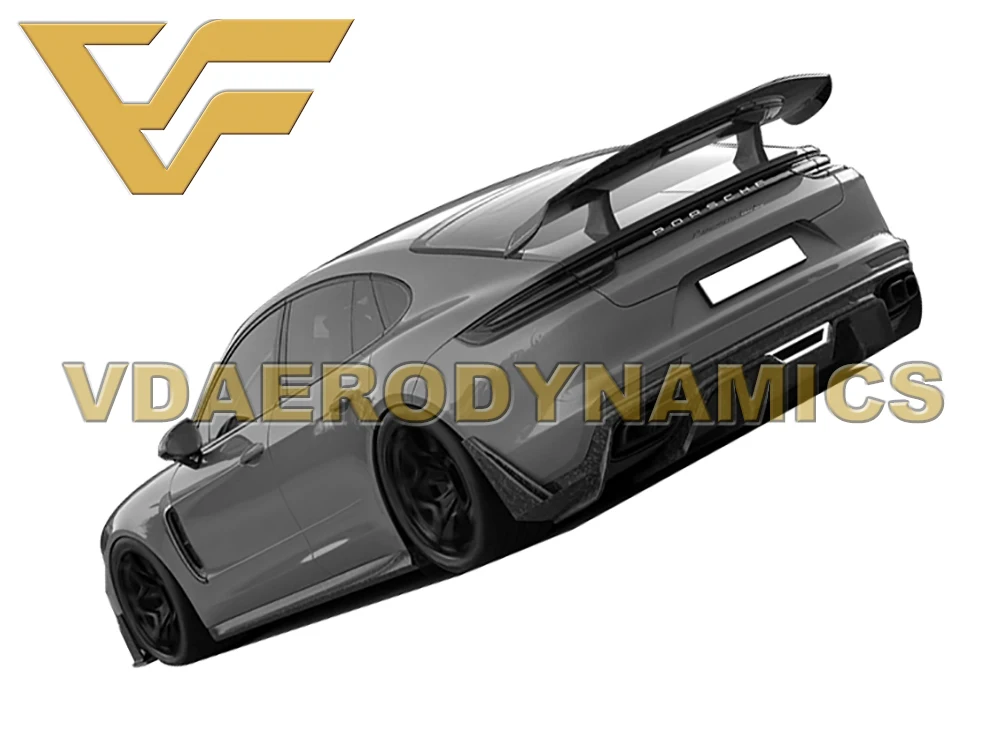 Подходит для 17-19 Porsche 971 Panamera VAD-T комплект из углеродного волокна(передняя губа задняя губа диффузор боковые юбки)-2 на выбор