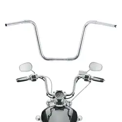 МОТОЦИКЛ хром/черный 16 "Rise широкий руль для мотоцикла бар 1-1/4" Fat руль для Harley Sportster XL 1200 883