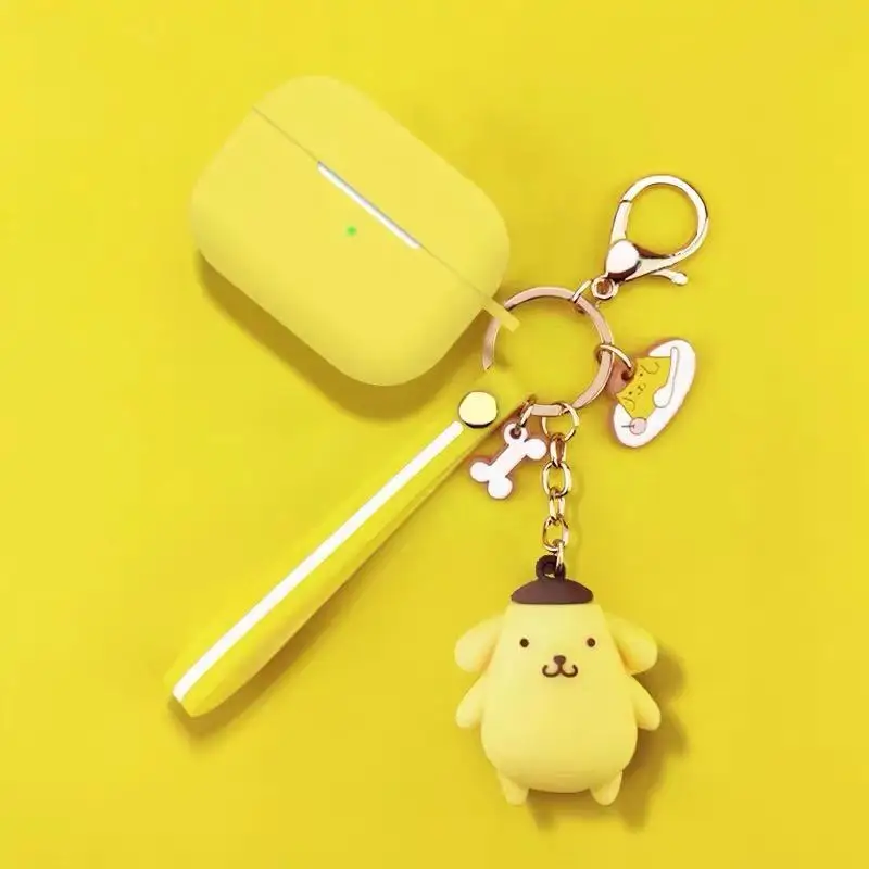 Силиконовый чехол для airpods pro, брелок для ключей Cas cartoon Charlie, коричневая собака, беспроводная bluetooth-гарнитура, зарядная коробка для Airpods 3, чехол - Цвет: 07