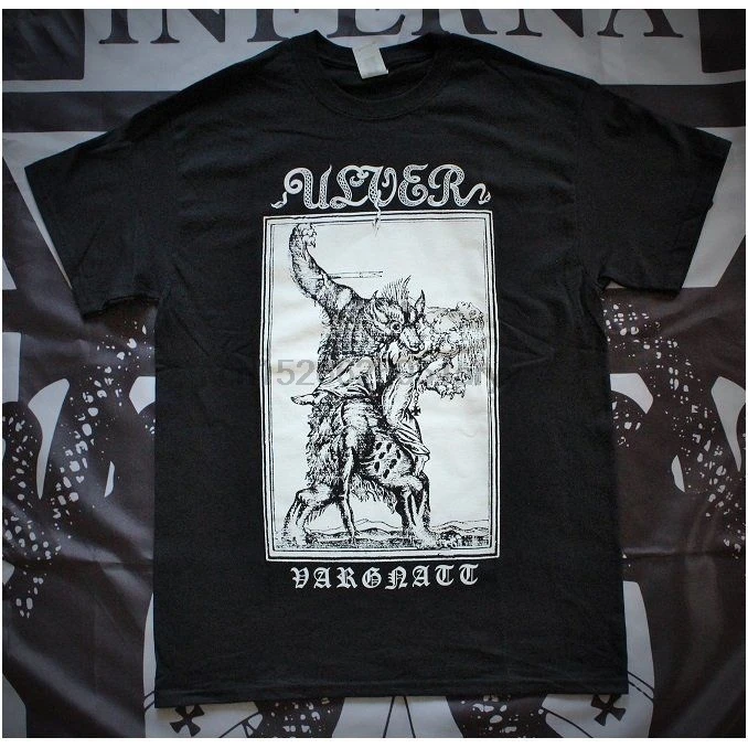 

Ulver - Vargnatt T-SHIRT M Mayhem Gorgoroth Darkthrone Emperor Satyricon Taake 100% Cotton Short Sleeve O-Neck Tops Tee Shirts