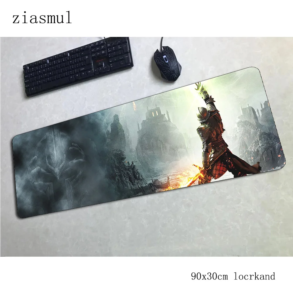Dragon age padmouse 900x300x3 мм игровой коврик для мыши модный коврик для мыши геймер компьютерный стол Хэллоуин подарок коврик notbook mousemate