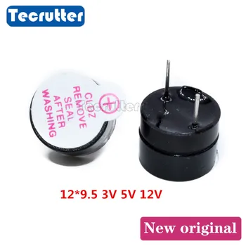 

10PCS 5V active buzzer electromagnetic 3V 5V 12V SOT plastic sealed tube 12x9.5