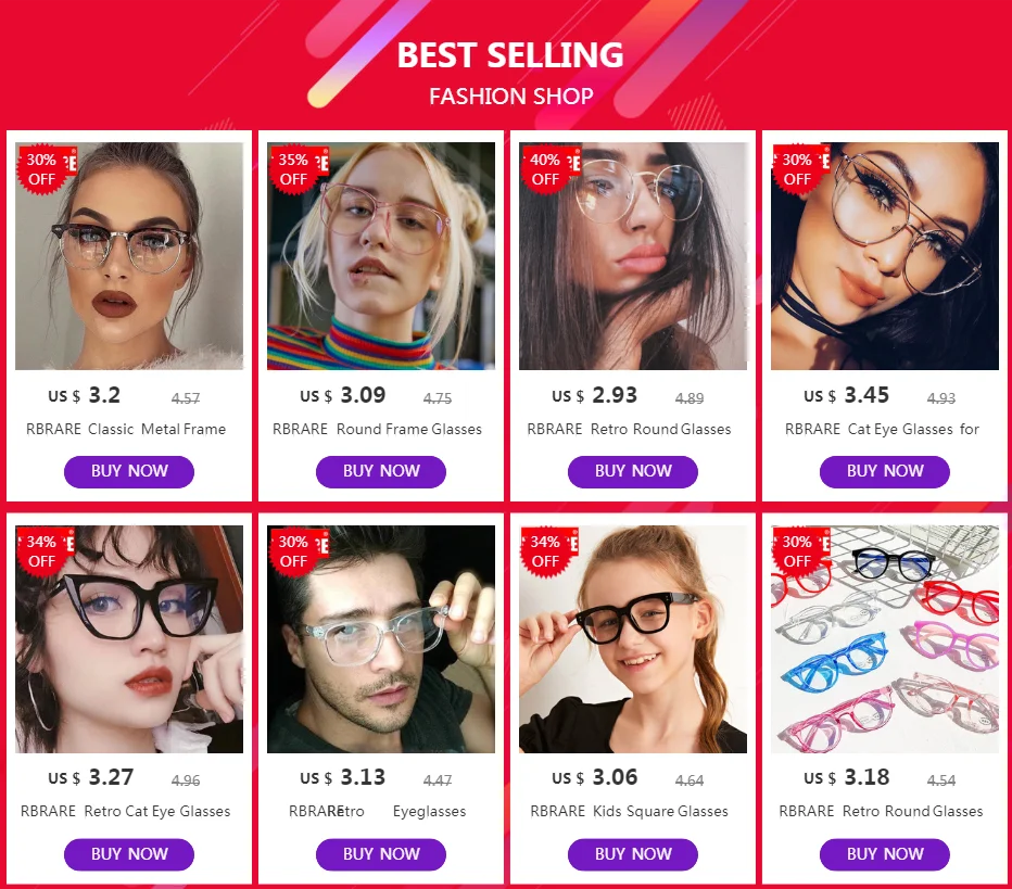 RBRARE Cat Eye Glasses for Women Alloy Anti Blue Light Glasses Optical Clear Lens Cateye Glasses Frame Vintage Metal Eyeglasses