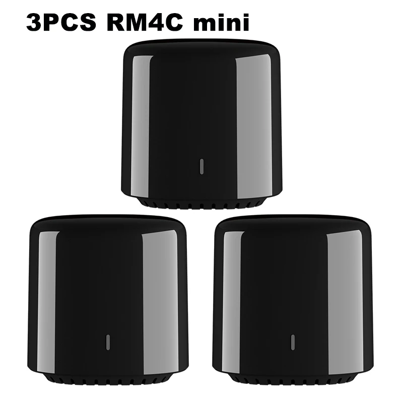 Broadlink RM Mini3 Alexa Amazon WiFi IR 4G совместимый Google Home RM4C мини беспроводной умный пульт дистанционного управления Лер IOS Голосовое управление - Комплект: 3pcs RM4C mini