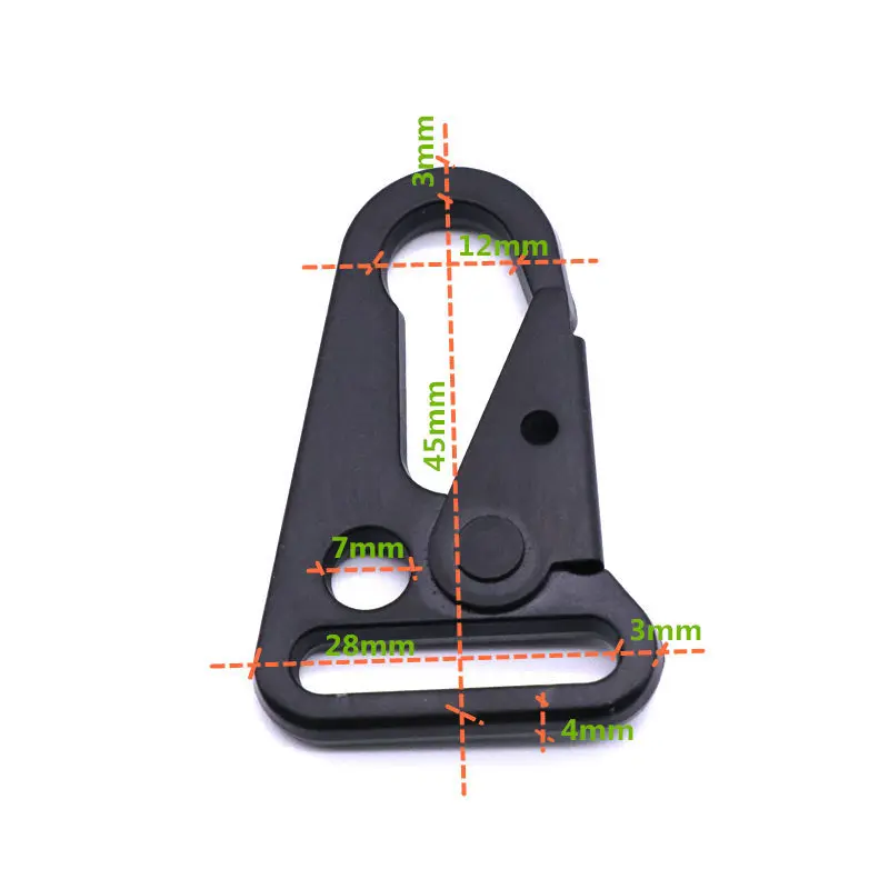 3 шт. HK тип " дюймовый слинг защелкивающийся крюк зажимы ремень для ружья пистолет крепление карабиновая пряжка