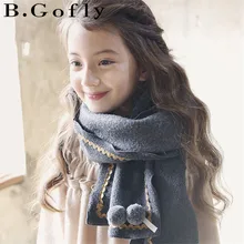 Autumn Winter Warm Accessories Toddler Christmas Toddler Knit Wrap Shawl Kids Girl Neck Scarves Scarf Girls