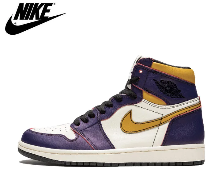 Sb Air Jordan Ретро 1 OG Defiant фиолетовый Lakers CD6578 507 AJ1 Размер: 8-14