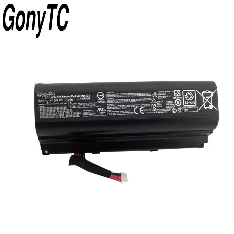 GONYTC A42N1403 Батарея для ASUS ROG G751 G751JY G751JM G751JT GFX71 GFX71JY GFX71JT A42LM9H A42LM93 15V 88WH