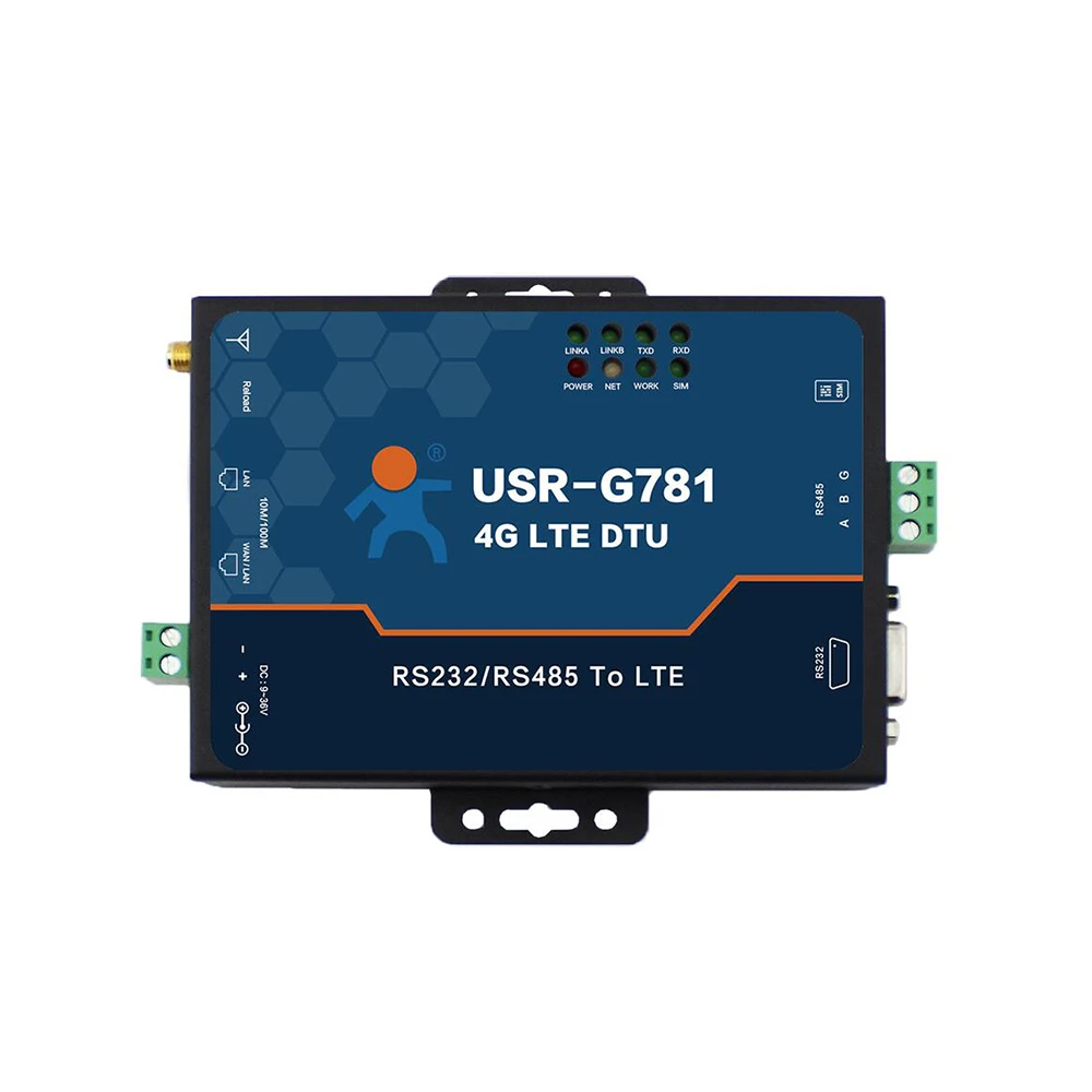 Módem Industrial 4G LTE USR-G781 puerto serie RS232 RS485 a convertidor de servidor Ethernet transmisión de datos _ - AliExpress Mobile