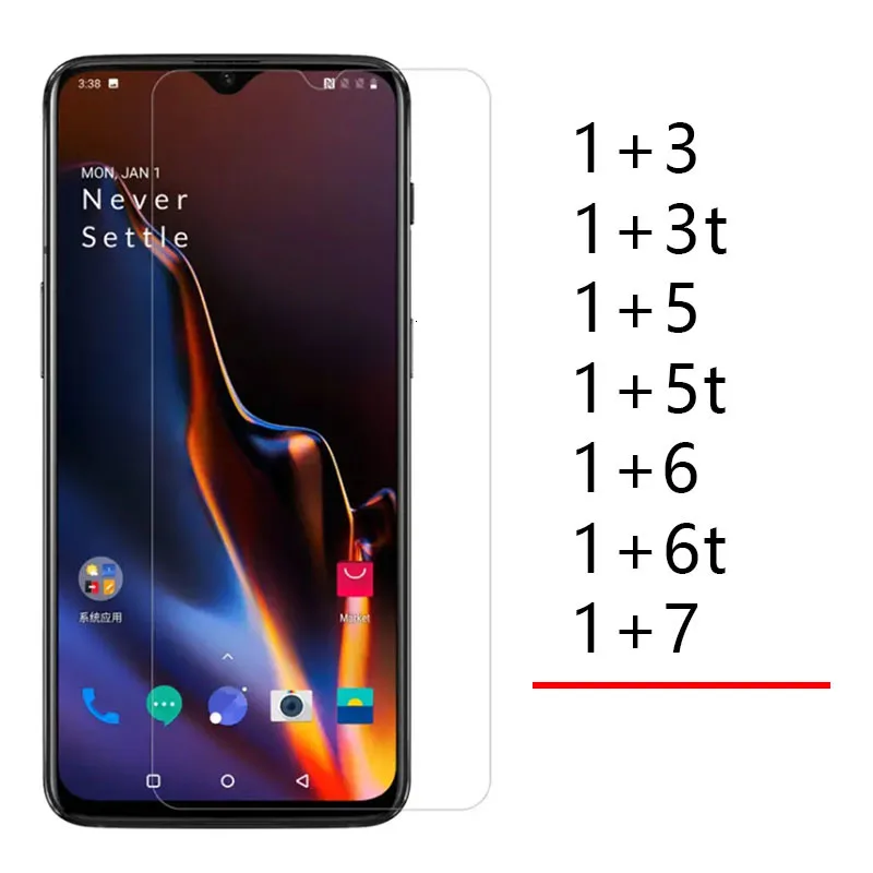 Защитное стекло для oneplus 6 t 5 5t 3 3T 7 закаленное на one plus glas Защитная пленка экрана 2pcs