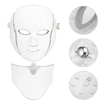 

7Colors Light LED Face Massage Facial Mask Machine Photon Therapy Skin Facial Neck Mask Whitening Electric Device