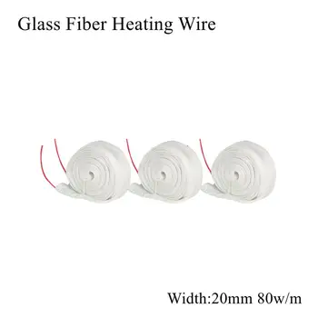 

20mm 12V 24V 36V 48V 110V 220V 380V Glass Fiber Heating Wire Flexible Insulation Electric Heated Cable Belt Heat Plate Band Mad