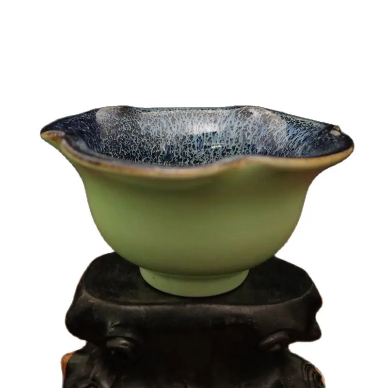 

Chinese Old Porcelain Green Glaze Lace Bowl Of Kiln-Made