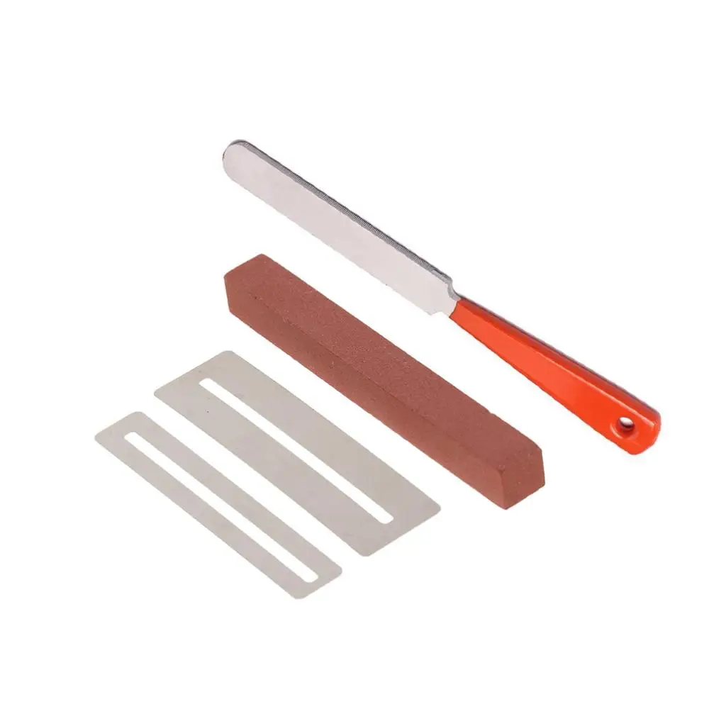 Guitar Fret Crowning File+2pcs Fingerboard Protector+Guitar Sanding Polish