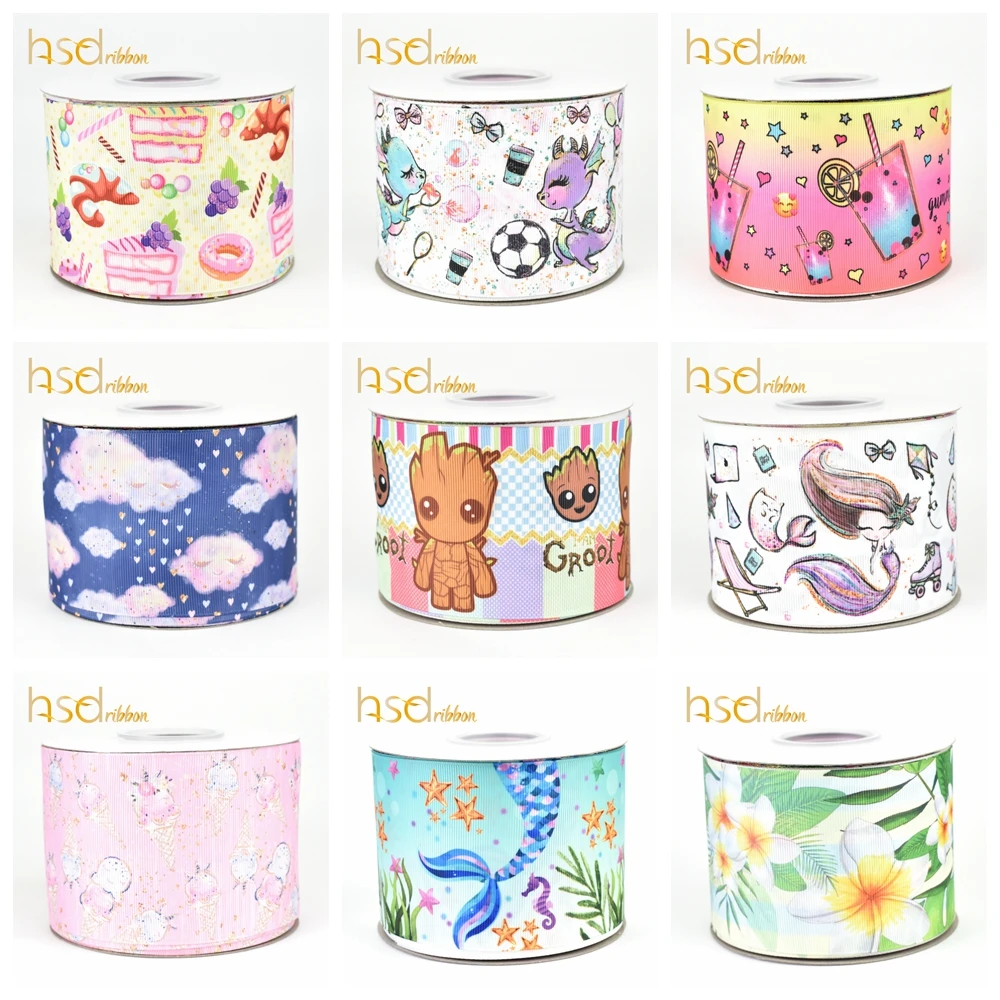 HSDCraft 7/8 дюймов 1 1/2 3 дюйма hsd дизайн HT на Grosgrain ленты для волос лук|Ленты| |
