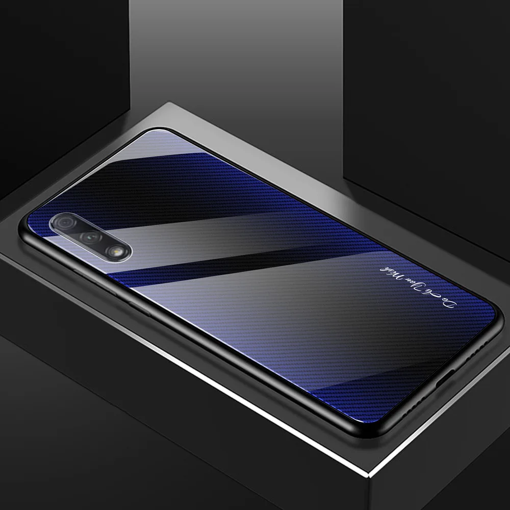 Чехлы из закаленного стекла для huawei Honor 9X 9X PRO HONOR 20 HONOR 20 PRO HONOR 10 LITE P smart бампер с градиентом на заднюю панель