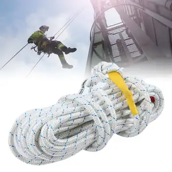 

65.6ft 0.5in Survival Safety Auxiliary Rope 9-Strand Cord for Mountaineering Rock Climbing Fire Escape