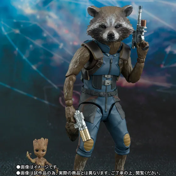 

CapitaMall Toy Soul Limited SHF Galaxy Defend Team Guard Rocket Raccoon Shuren Groot