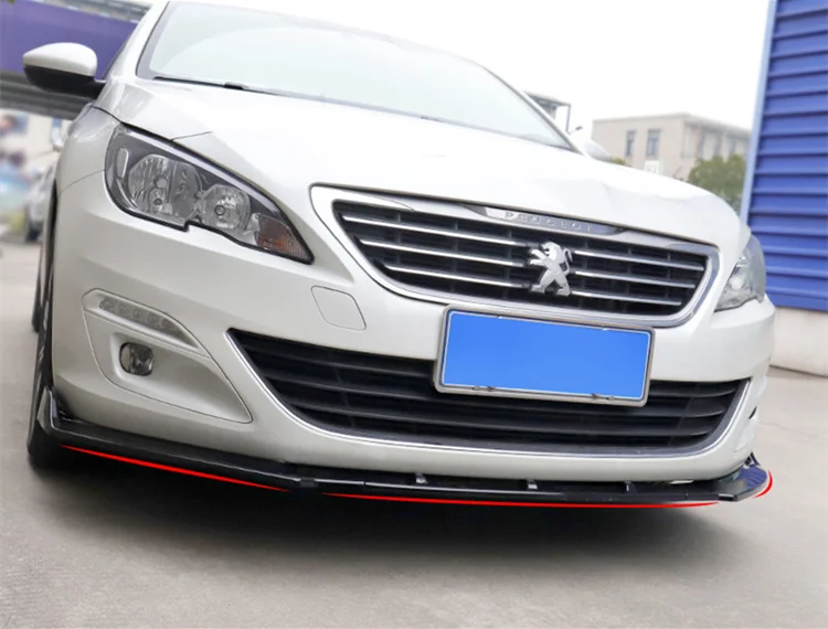 Спойлер для Peugeot 408 2016 2018 ABS задний спойлер бампер диффузор защитные