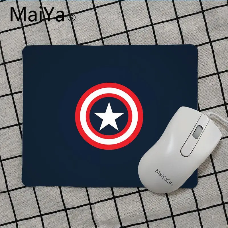 Maiya Marvel hero Капитан Человек-паук Дэдпул Логотип DIY дизайн игровой с узором коврик для мыши Лидер продаж игровой коврик для мыши