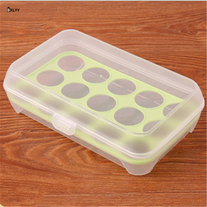 BXLYY горячий Кухонный Контейнер для яиц коробка для хранения 15 Сетка холодильник коробка для хранения кухонные принадлежности гаджет портативный пикника пластик коробка. 85z