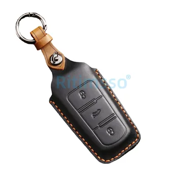 Custodia in pelle per chiave Auto per Volkswagen per VW CC Passat B6 B7 Passat 3C CC Maogotan copertura chiave automatica accessori per lo Styling - Custodia in pelle per chiave Auto per Volkswagen per VW CC Passat B6 B7 Passat