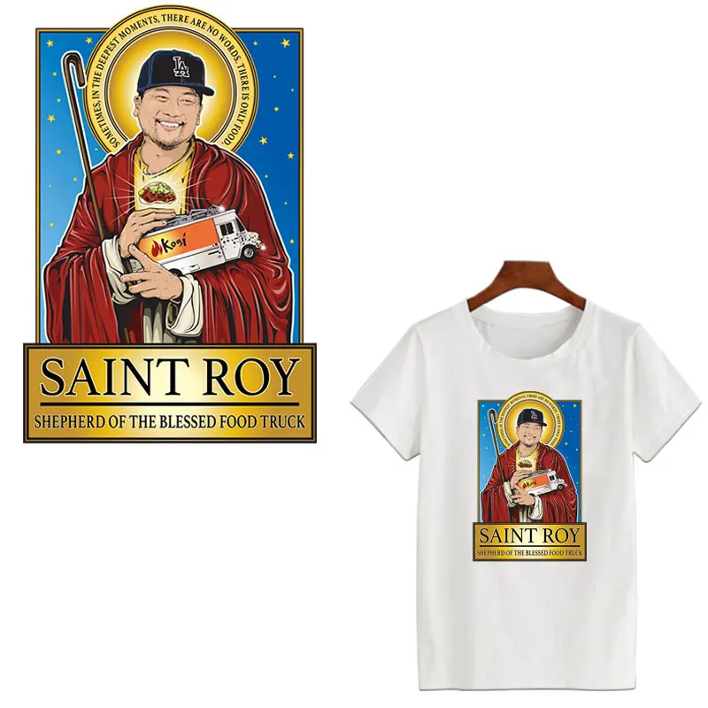 

Fashion Saint DIY Thermal Transfers Stickers On Clothes Ironing Patches for Clothes Heat Press Printing Hats A-level Washable