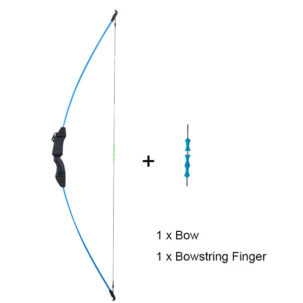 Стрельба из лука 15-18Ibs дети лук для стрельбы игровой лук открытый снять лук со стрелами стрельба из лука аксессуары - Цвет: Bow blue