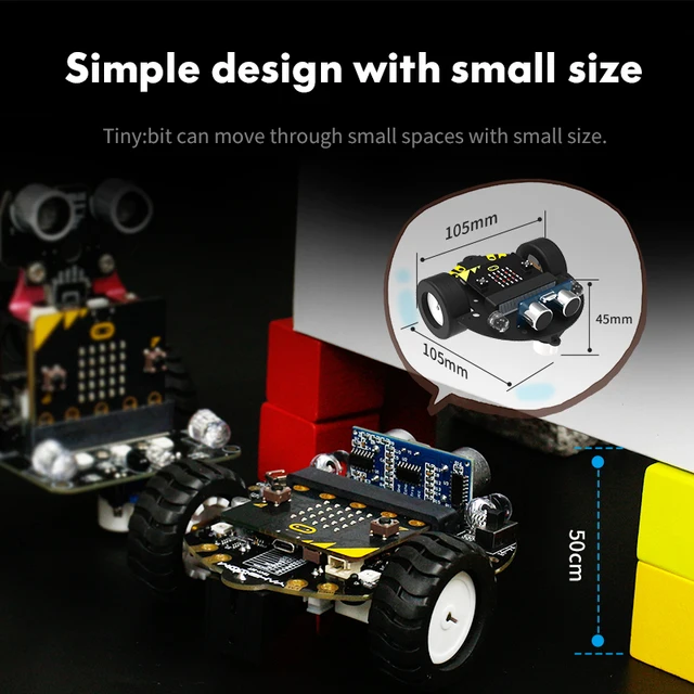 Yahboom Microbit Robot Car Programmable Robotic Kit For BBC Microbit V2 V1 for STEM Coding Education with 18650 Battery CE RoHS 6