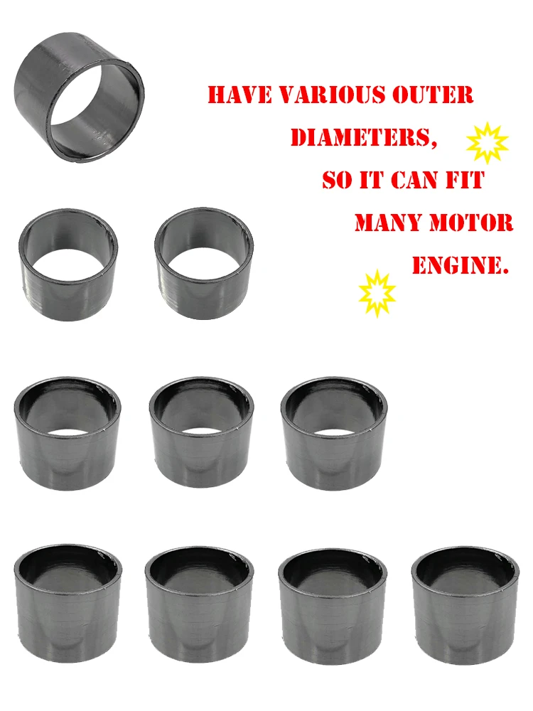 Asbestos mat For Suitable for motorcycle exhaust pipe asbestos pad muffler interface gasket graphite pad seal ring seal