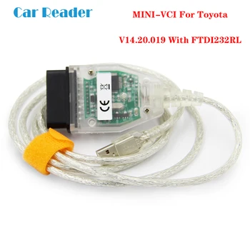 

For toyota TIS Techstream V14.20.019 minivci FTDI For J2534 OBD OBD2 Car Diagnostic Auto Scanner Tool MINI-VCI Cable MINI VCI