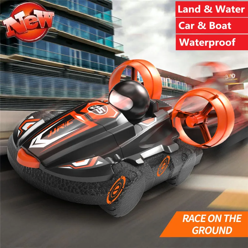 Auto Multifunzione Drift Per Acqua E Terra 2.4G Telecomando Elettrico Rc Hovercraft Land/Water Driving Rc Boat & Car Toy Boy Gift