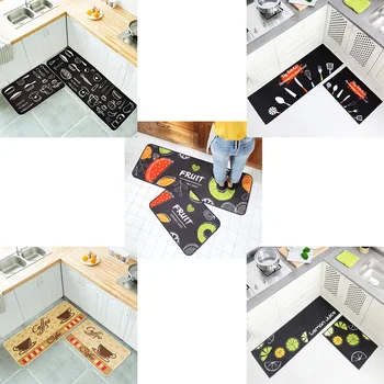 

50*80cm Anti-slip Kitchen Mat Home Carpet Bathroom Rug Bath Shower Mat Polyester Fiber Bathtub Toilet Shower Room Floor Pad