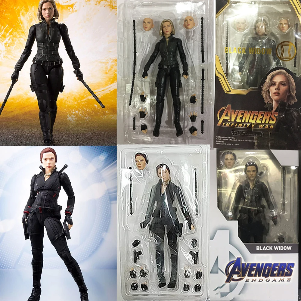 6 дюймов 15 см SHF черная Widow Мстители эндигра фигурка модель игрушки кукла для подарка на Рождество