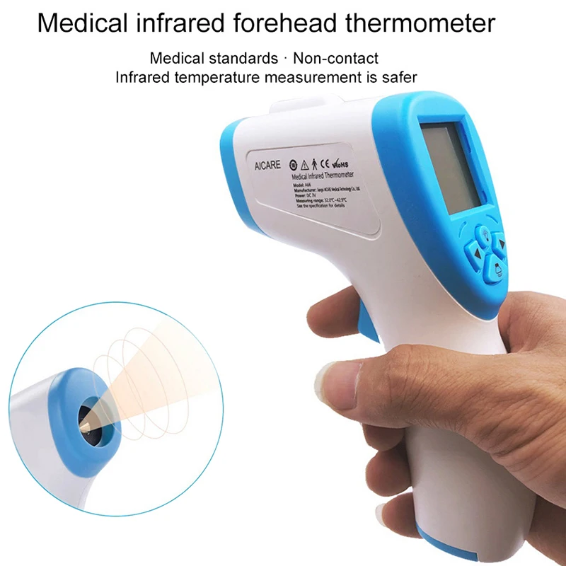 

Handheld Home Medical Non-Contact Thermometer Gun Digital Forehead Fever Adult Infrar