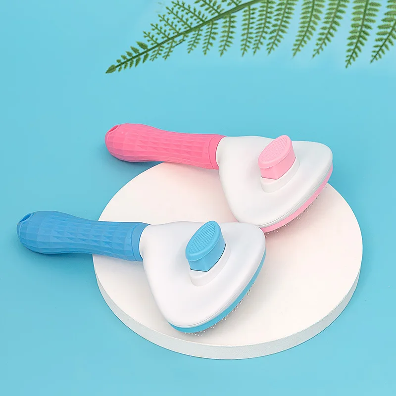 Pet Dog Cat Puppy Hair Shedding Grooming Trimmer Fur Auto Comb Brush Tool on-slip Pets Product Hair Removal Combs For Cats Pet Dog Cat Puppy Hair Shedding Grooming Trimmer Fur Auto Comb Brush Tool on-slip Pets Product Hair Removal Combs For Cats