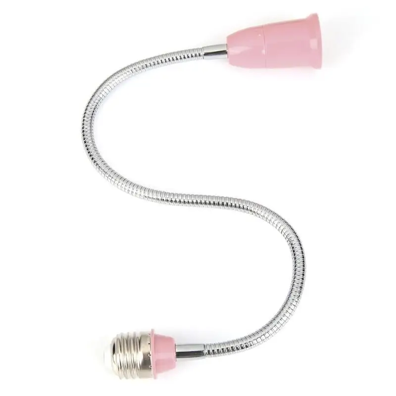 Переходная лампа с гибким удлинителем с патрубком E27 на лампу E27 - Color: Pink