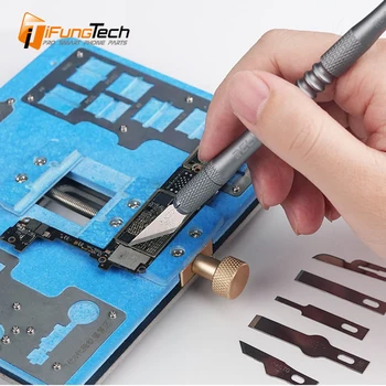 

Original RL-101B Knife Tool Cover Maintenance For iphone Mainboard BGA PCB Chip IC Repair Degumming Hard Blade