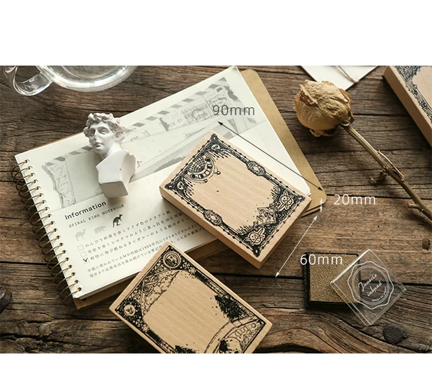 Винтажная граница фон штамп DIY из эвкалипта резиновые штампы для stationery канцелярские принадлежности Скрапбукинг Стандартный штамп