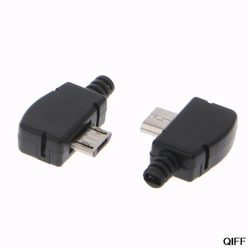 Прямая поставка и 10 Sets5 контактный прямоугольный разъем Micro USB штекер комплект с черной крышкой припоя Jack Aug. 16