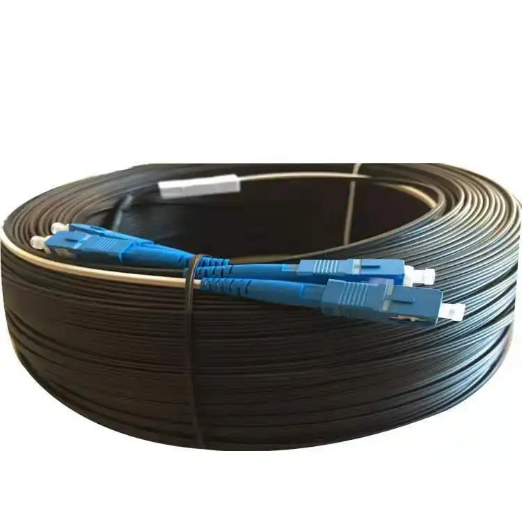 

SC UPC Duplex Outdoor Drop Cable FTTH Drop Patch Cable Singlemode Fiber Optic Patch Cord Free delivery