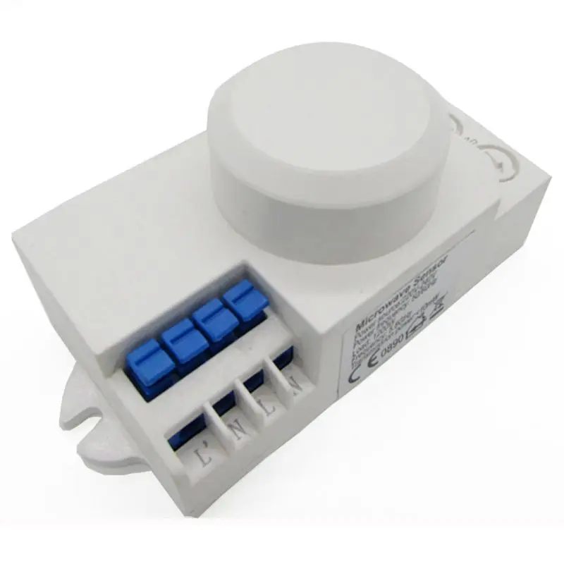 ABKT-220V Pir модуль переключателя умный оптический настраиваемый микроволновый радар Датчик Движения Потолочный встраиваемый настенный