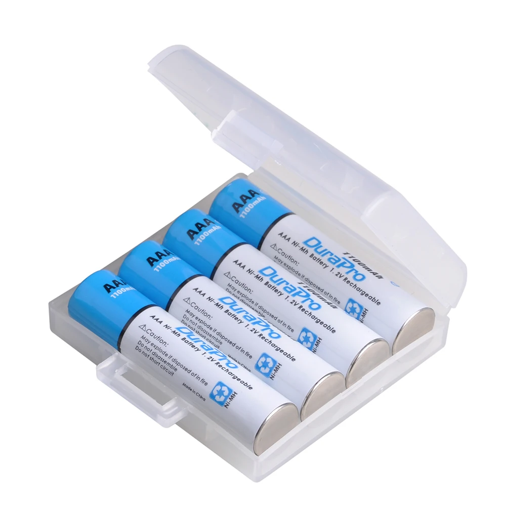 DuraPro 2800MAH AA или 1100mAH AAA Ni-MH аккумуляторы для камеры, калькулятора, mp3-плеера и т. Д - Цвет: 4 AAA